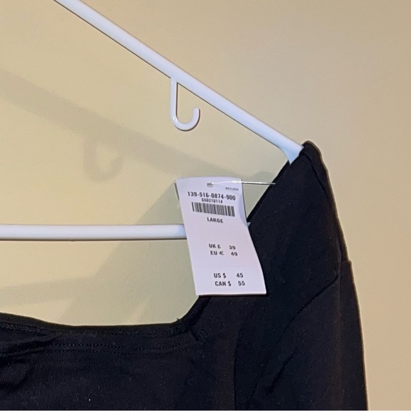 Abercrombie and Fitch, large off the shoulder black bodysuit NBW BNWTF - Picture 6 of 6
